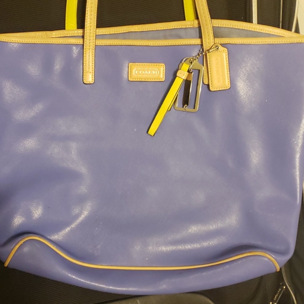 Coach park metro leather tote